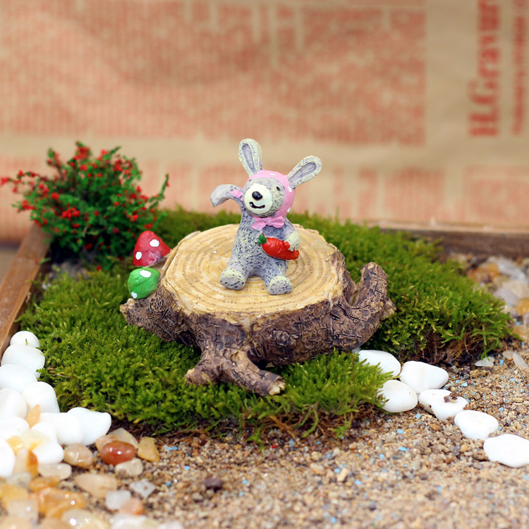 Smolasta miniatura: trup drveta za park klupu – crtani stil, prilagodljivo obrada, obrada smole