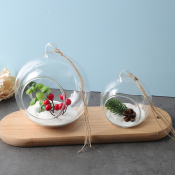 Karājoša caurspīdīga stikla vāze mikropeizēšanai — augstas borosilikāta stikls; DIY dekors; kartona iepakojums; nav importēts; nav privātas zīmola