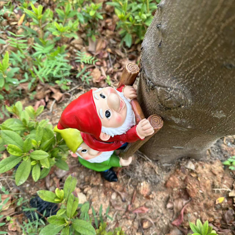 Pengteng statuie de grădină din rășină — stil pastoral, decor exterior pentru curte