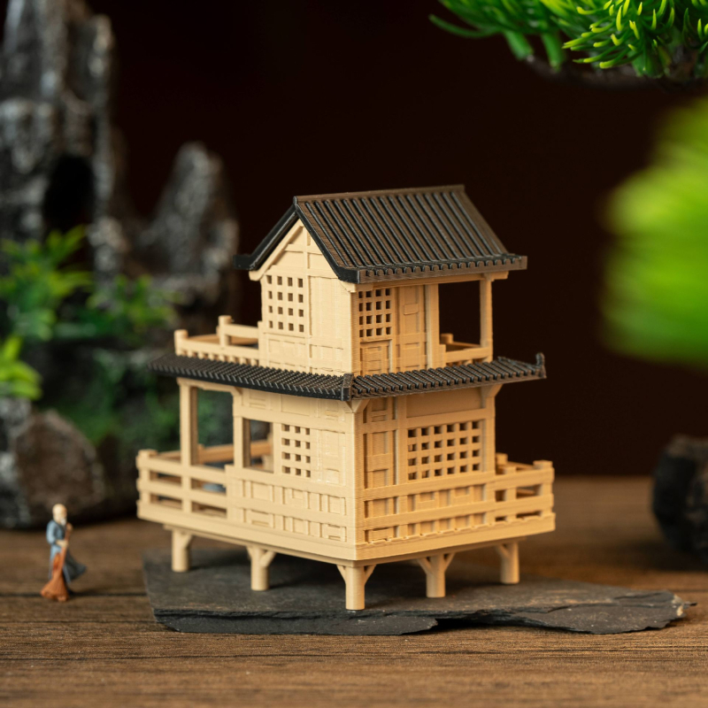 3D ispisani dodaci za dizajn krajolika, bonsai, kamenjar, paviljone, drevne zgrade i dvorišta u kineskom stilu