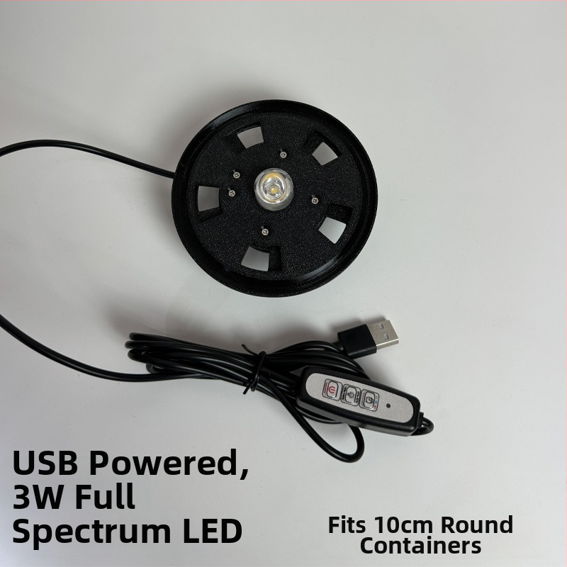 Sūnu augu gaisma - USB barošana, stikla ekoloģiska pudele, mikro ainavas prožektors akvārijiem un ūdens augiem