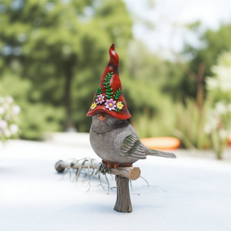 Madár alakú kertdísz gyantából – kültéri udvari dekoráció, gyanta kézműves termék, modern minimalist stílus, Jianhong márka