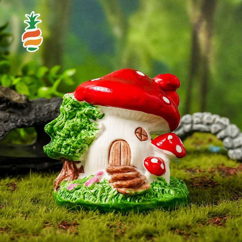 Kuca gljiva za mikropejzaž - Crtana PVC figurica Little jiaola, pakirana u PE vrećicu