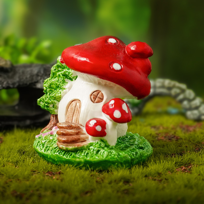 Kuca gljiva za mikropejzaž - Crtana PVC figurica Little jiaola, pakirana u PE vrećicu