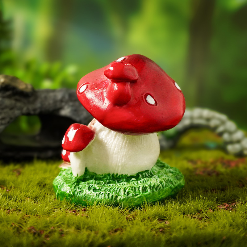 Kuca gljiva za mikropejzaž - Crtana PVC figurica Little jiaola, pakirana u PE vrećicu