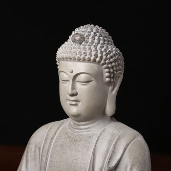 Buddha statua za stolni ukras, kineski stil, svijećnjak, smola
