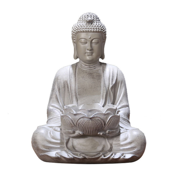 Buddha statua za stolni ukras, kineski stil, svijećnjak, smola