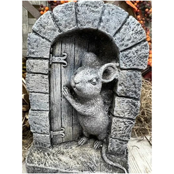 Skulptura za vrt od smole, mini pejzažna dekorativna figura
