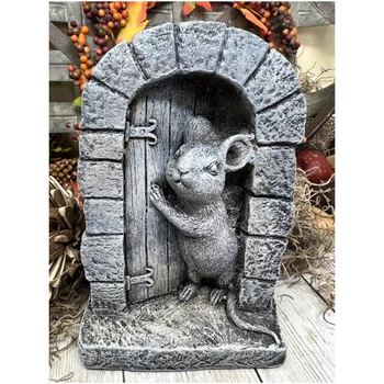 Skulptura za vrt od smole, mini pejzažna dekorativna figura