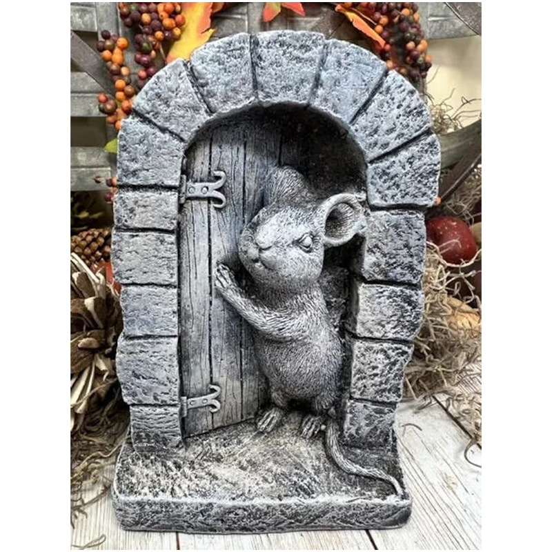 Skulptura za vrt od smole, mini pejzažna dekorativna figura