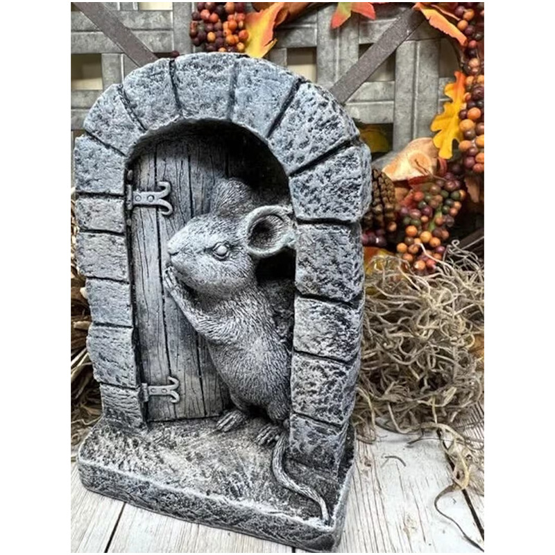 Skulptura za vrt od smole, mini pejzažna dekorativna figura