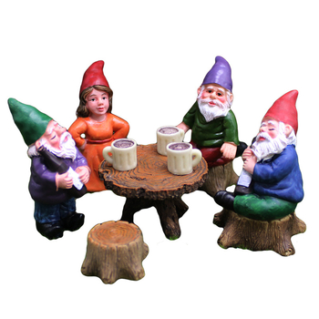 Gnom u vrtu od smole – mini figura za mikro pejzaž, dekoracija, kartonska ambalaža