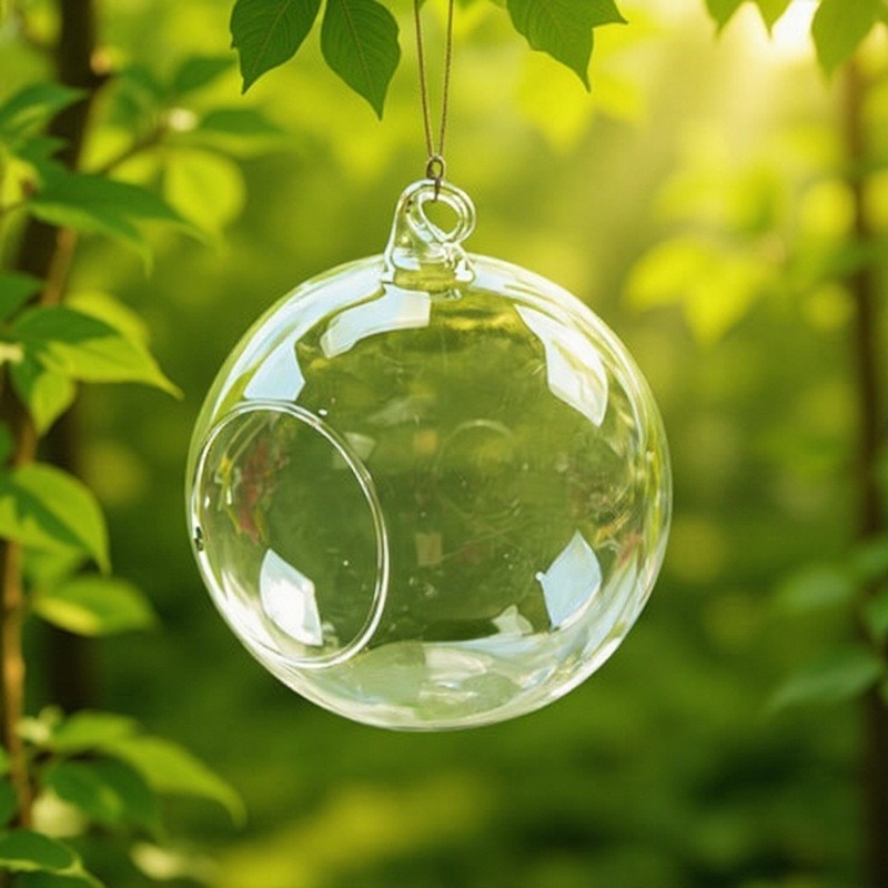 Mikro táj ökológiai üveg moha- és pozsgás növényekhez, fújt üveg, modern stílus