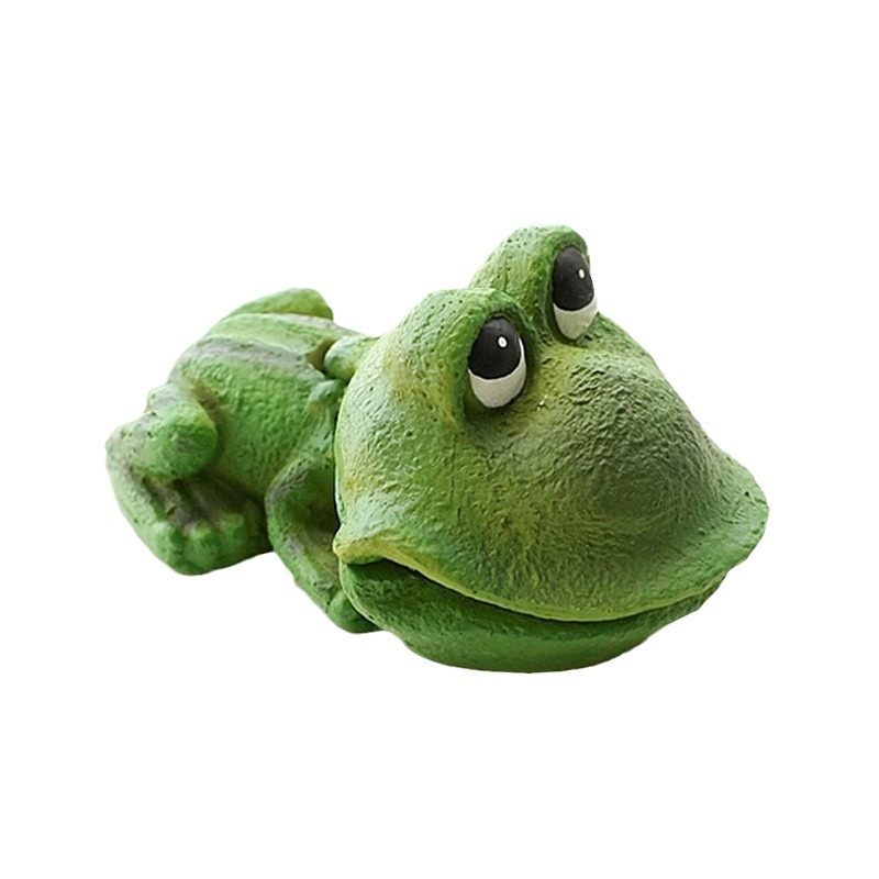 Duo Companion ukras za akvarij – žaba, crtani stil, od smole