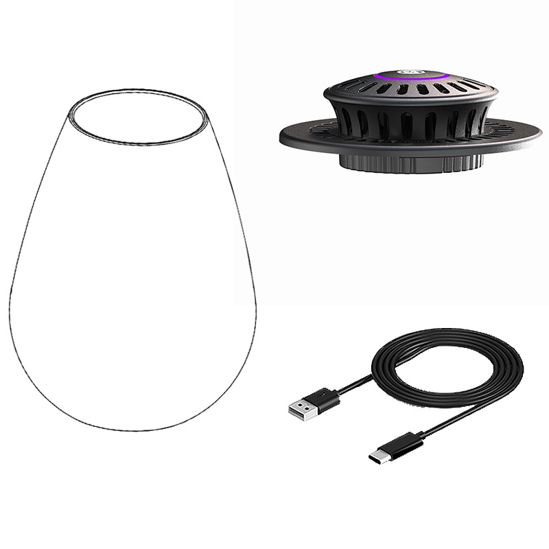 Fanong Augu Gaismas Komplekt ar Augstas Borosilikāta Stikla Piliens Mikro Ainavu Ekoloģiskajam Traukam