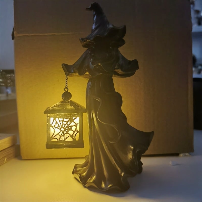 Halloween fenjer od smole – ukras za vrt, mini krajolik (Material: synthetic resin; Brand: Jogo; Category: Resin crafts; Style: Idyllic; Material type: Plastic, resin)
