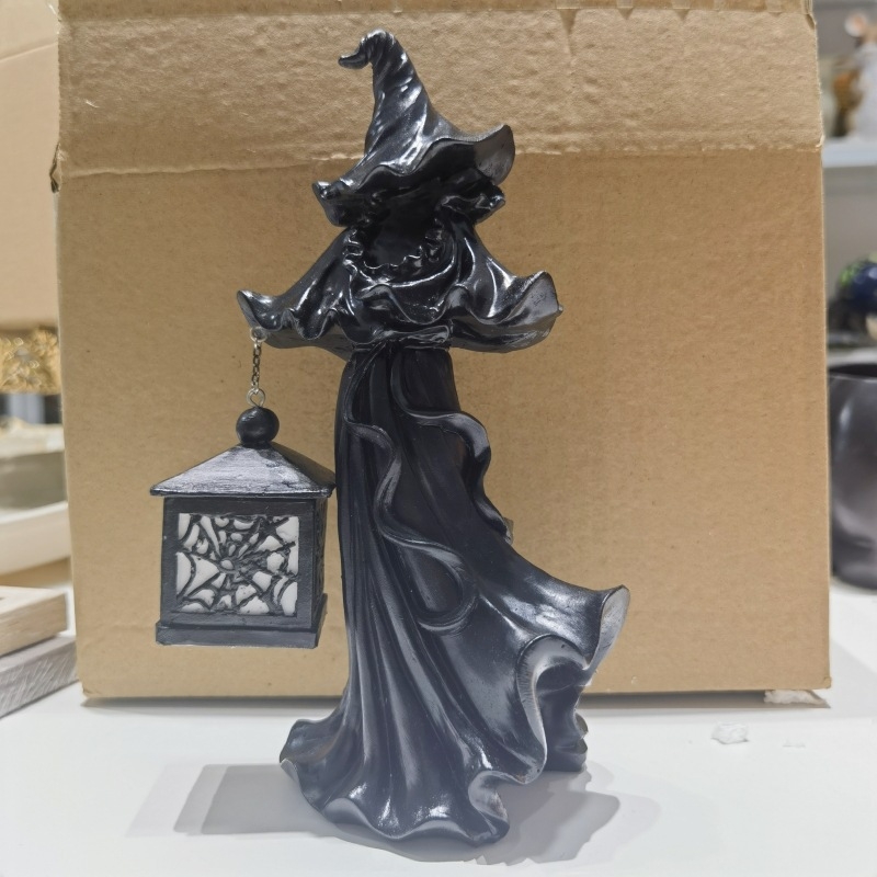 Halloween fenjer od smole – ukras za vrt, mini krajolik (Material: synthetic resin; Brand: Jogo; Category: Resin crafts; Style: Idyllic; Material type: Plastic, resin)