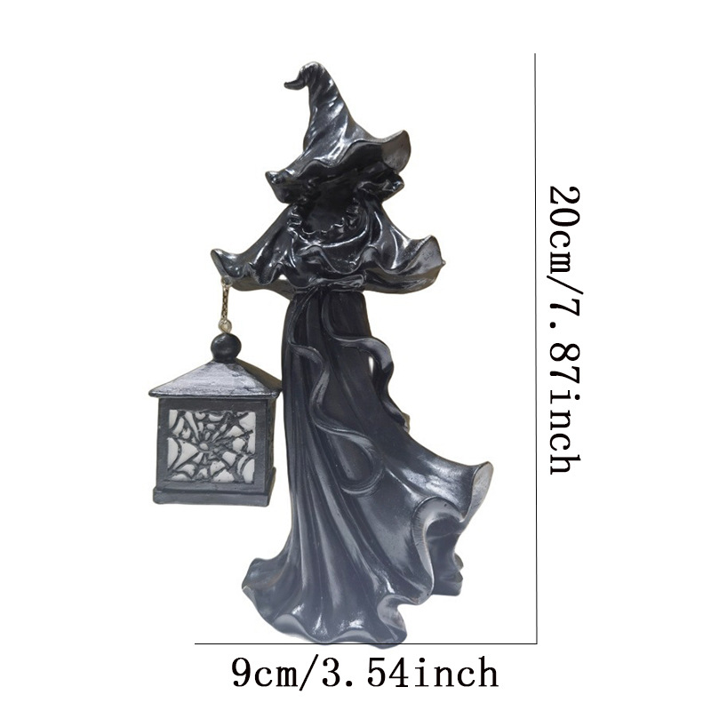 Halloween fenjer od smole – ukras za vrt, mini krajolik (Material: synthetic resin; Brand: Jogo; Category: Resin crafts; Style: Idyllic; Material type: Plastic, resin)