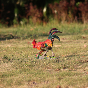 Kogut od smole za vanjsku dekoraciju dvorišta, minimalistički stil, smoleni predmeti, individualno pakirano