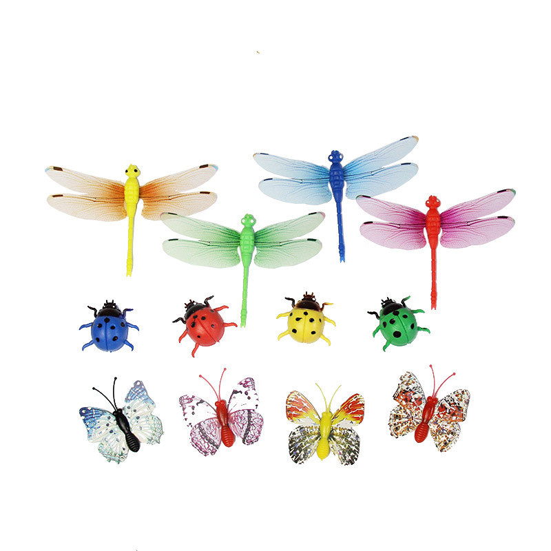 Set od 12 realističnih leptira i dragonflies – magnetski ukras za hladnjak