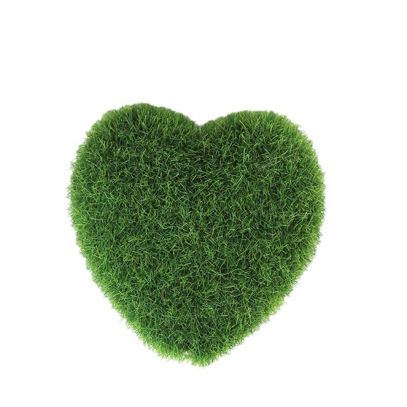 Bilă de mușchi din spumă, flocking electrostatic, stil polygonal, personalizare disponibilă, ambalaj OPP — decor pentru peisaje de grădină