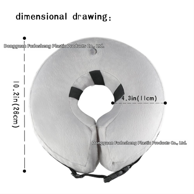 Puhutav koera kaelarihm postoperatiivseks kasutamiseks, takistab lakkumist, keskkonnasõbralik PVC, kood Dbb 000013