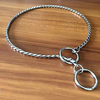 Lu Chong meďný obojok pre psa s hadím reťazom a P reťazou, odolný voči hrdzi, rozširovateľný, univerzálny pre psov a mačky, balenie 100 kusov