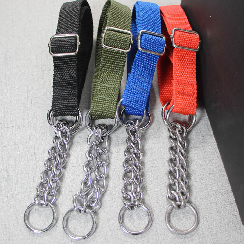 Нейлонов кучешки нашийник с P-ланец – нашийник за домашни любимци, 50 бр.