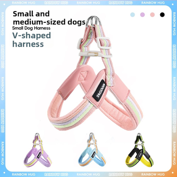 Dýchajúci postroj v vestovom štýle so vodítkom pre malé a stredné psy, Oxford látka, značka Step on cute.