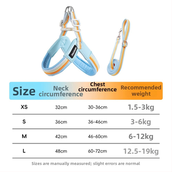 Dýchajúci postroj v vestovom štýle so vodítkom pre malé a stredné psy, Oxford látka, značka Step on cute.