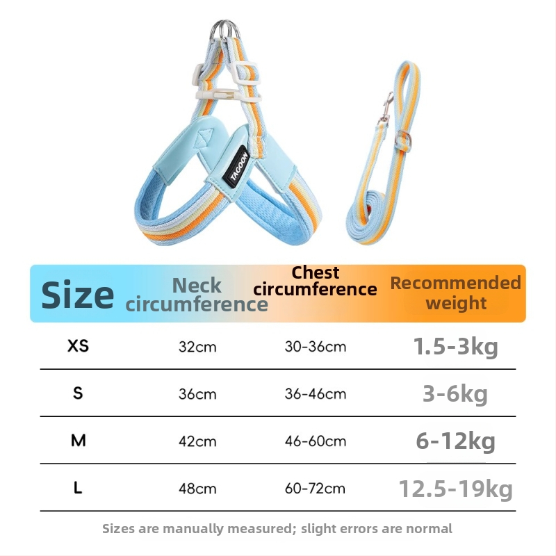Dýchajúci postroj v vestovom štýle so vodítkom pre malé a stredné psy, Oxford látka, značka Step on cute.