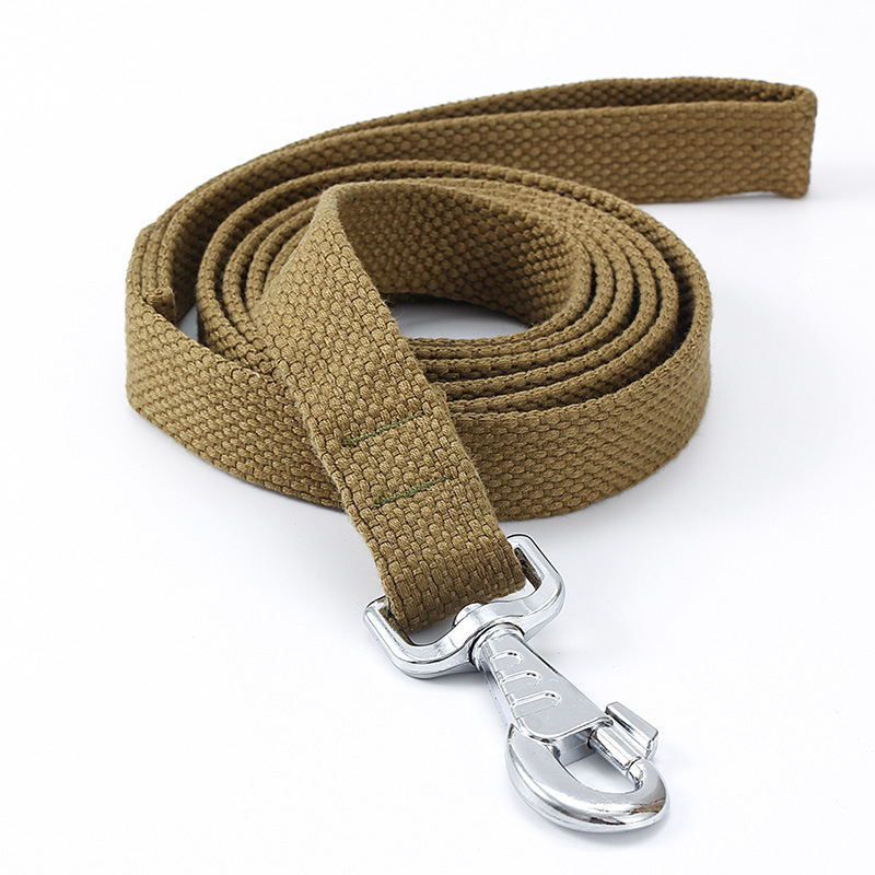 Pamutból készült kutya póráz kültéri sétákhoz – arany retrieverhez való póráz