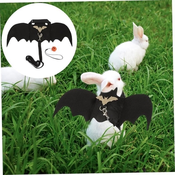 Aripi de lilieci pentru animale de companie – model solid cu paiete; material: lână/felt; stil: Halloween