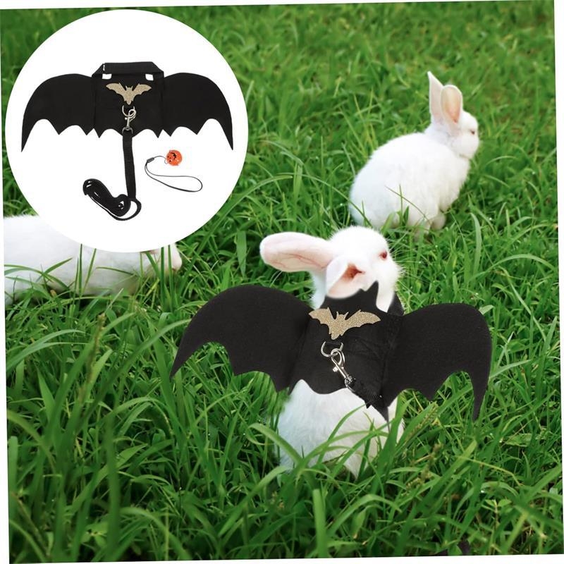 Aripi de lilieci pentru animale de companie – model solid cu paiete; material: lână/felt; stil: Halloween