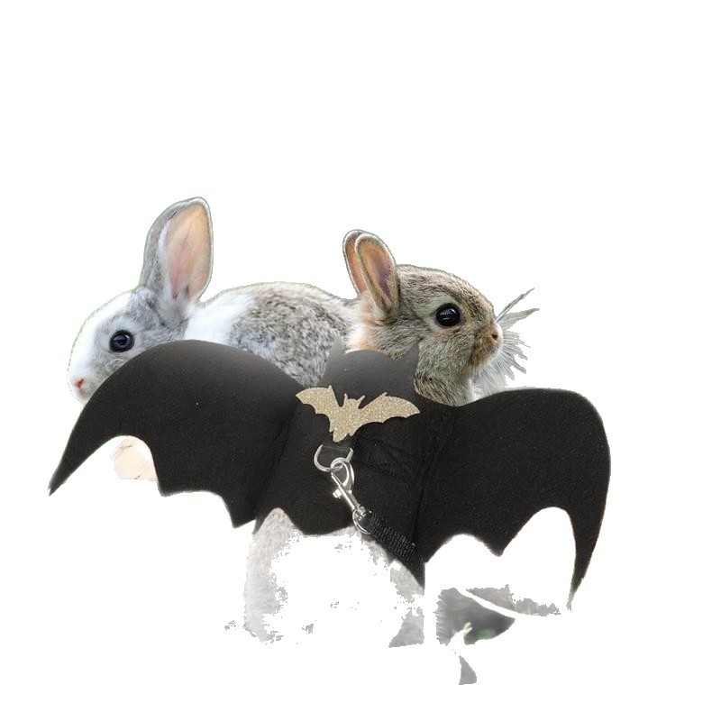 Aripi de lilieci pentru animale de companie – model solid cu paiete; material: lână/felt; stil: Halloween