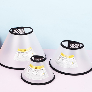 Fan'an Colier protector pentru baie și îngrijire pisici, plastic, model solid, potrivire universală