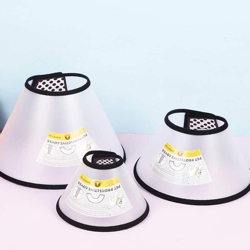 Fan'an Colier protector pentru baie și îngrijire pisici, plastic, model solid, potrivire universală