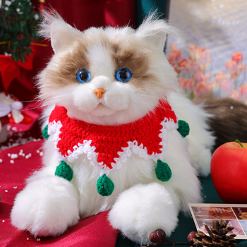 Meow Garden kisállat nyakörv, gyapjú anyag, általános használat, rajzfilm stílus, karácsonyi ünnepekre alkalmas