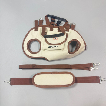 Légáteresztő kutya crossbody hátizsák kézi fogantyúval