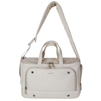 Vállon át vihető vászon kisállat hátizsák, crossbody dizájn, 30L kapacitás, légáteresztő, egyedi logó nyomtatás