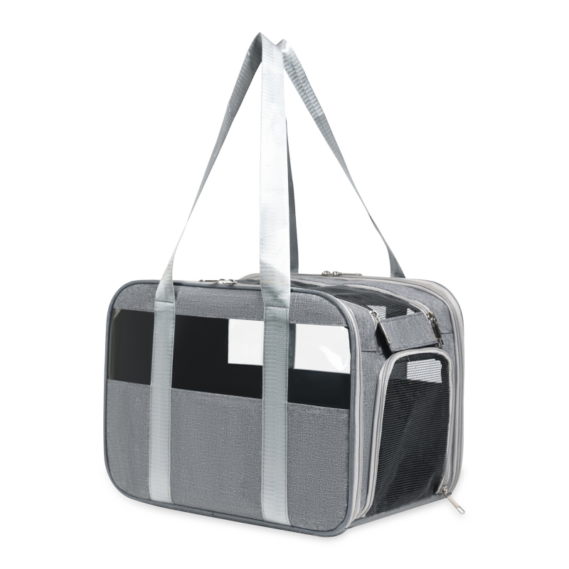 Портативна чанта за домашни любимци с презрамка и голям обем (Материал: Oxford; Капацитет: 50; Марка: Hanfeng; Твърдост: Средна до мека)