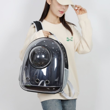 Space Capsule Cat Bag — Shrimp Cat, Чанта за домашни любимци, Материал: Pet, Внос: Не