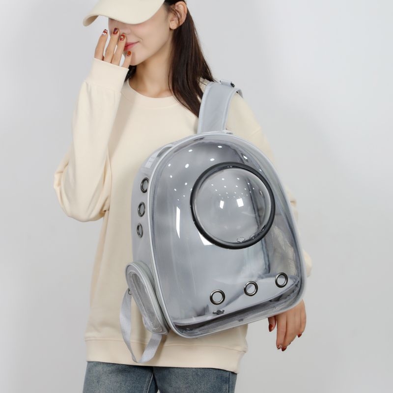 Space Capsule Cat Bag — Shrimp Cat, Чанта за домашни любимци, Материал: Pet, Внос: Не