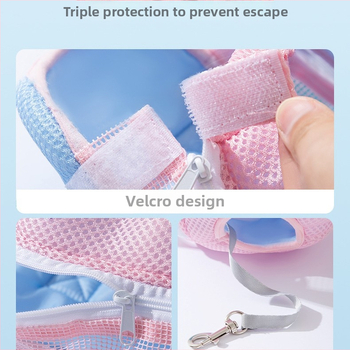 Batoh pre domáce zvieratá pre psy a mačky — polyester, jednofarebný vzor, stredne mäkká tvrdosť