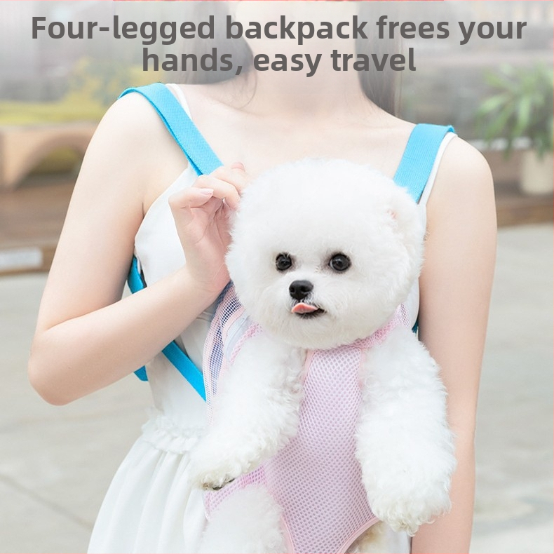 Batoh pre domáce zvieratá pre psy a mačky — polyester, jednofarebný vzor, stredne mäkká tvrdosť