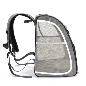 Раница за домашни любимци — Oxford материал, Multi-grid марка, средно твърда конструкция, раница/кутия за домашни любимци