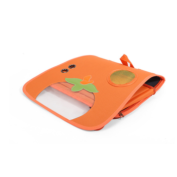 Раница за котки - лека, дишаща найлонова раница за домашни любимци, едноцветна, средна твърдост (найлон; едноцветна; средна твърдост; раница за домашни любимци)