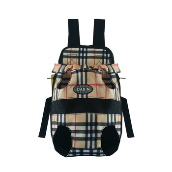 Putni ruksak za kućne ljubimce – platnena konstrukcija, prugasti dizajn, za pse i mačke, kapacitet do 15 kg