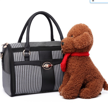 Torba za nošenje kućnih ljubimaca za mačke i male pse — poliester, uzorak Houndstooth, srednja čvrstoća, kapacitet 0,5–4 kg, brenda Royal Want