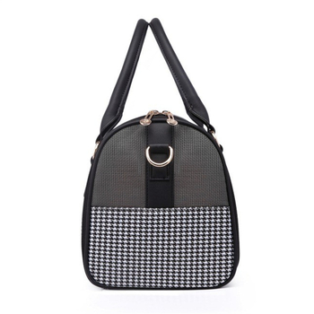 Torba za nošenje kućnih ljubimaca za mačke i male pse — poliester, uzorak Houndstooth, srednja čvrstoća, kapacitet 0,5–4 kg, brenda Royal Want